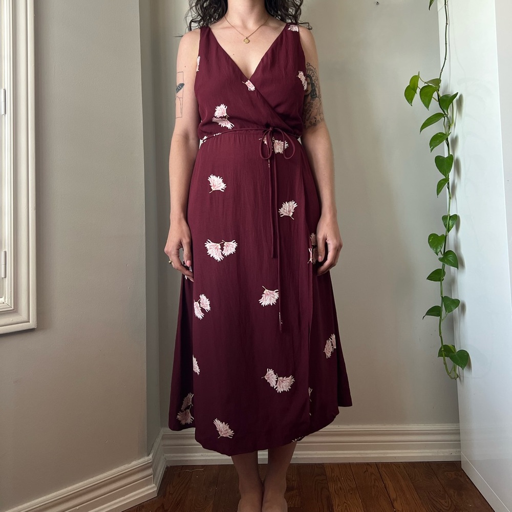 Ann Taylor Floral Wrap Dress - Size 6